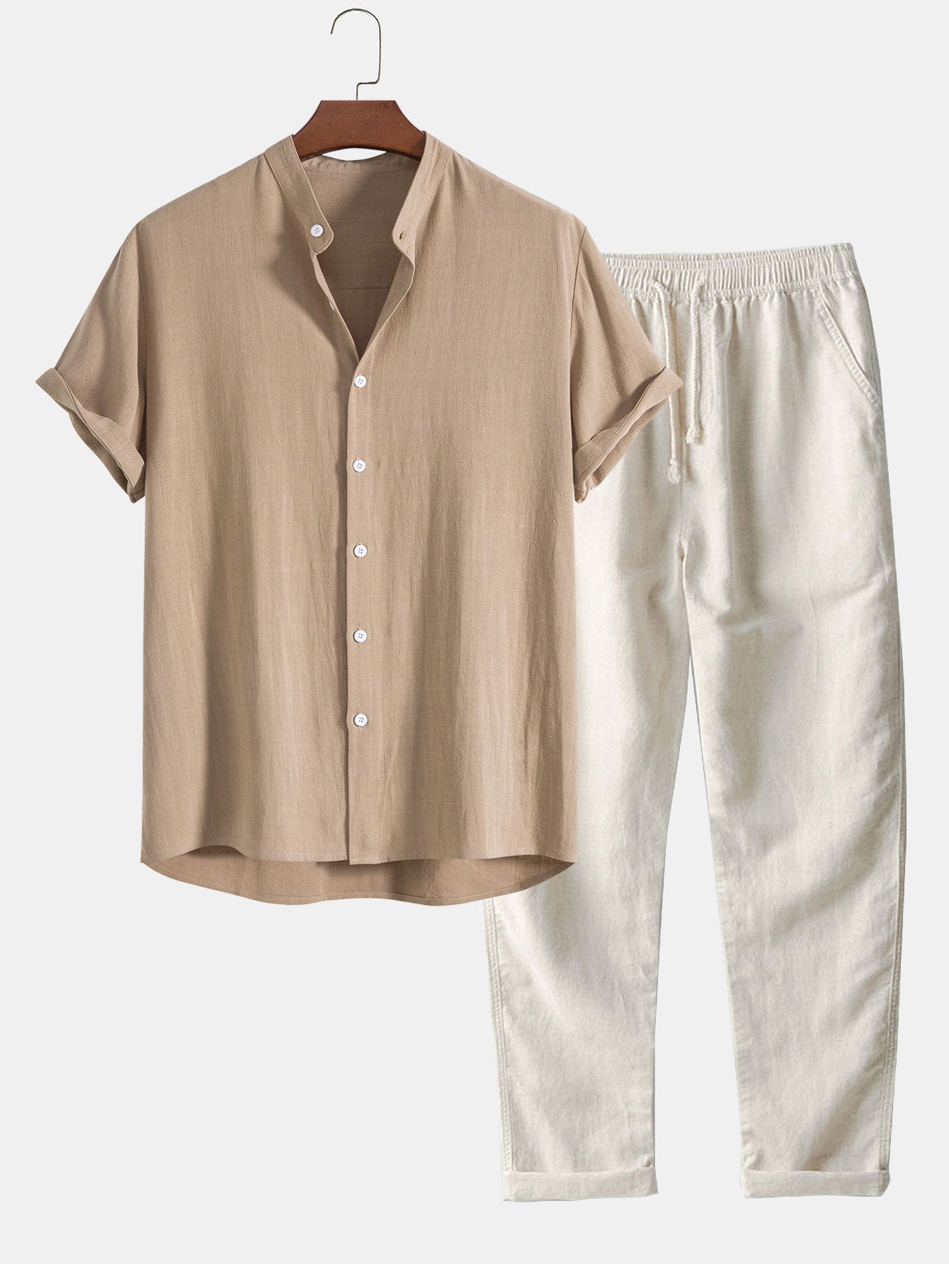 Shirt and pants made of linen