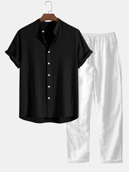 Shirt and pants made of linen