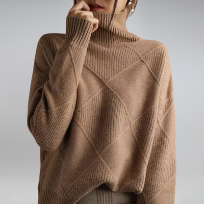 Adelia Cashmere Turtleneck Sweater