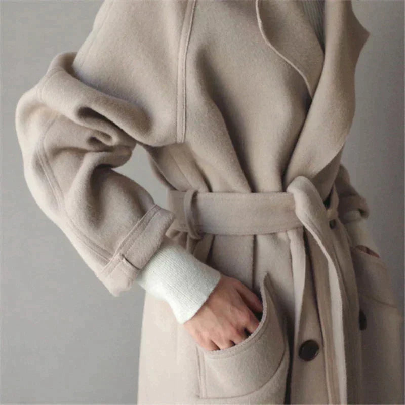 ACELYA - Long Wool Coat