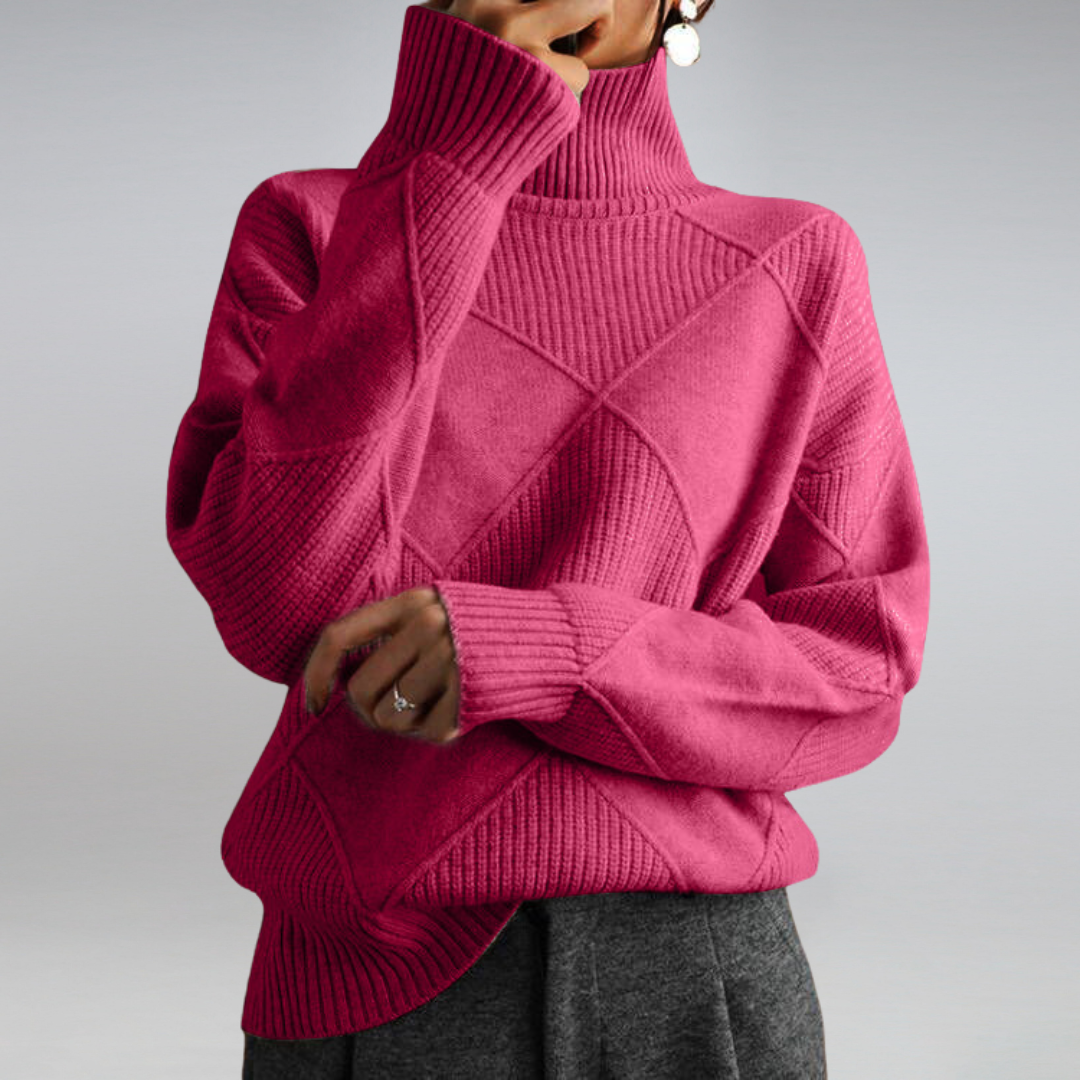 Adelia Cashmere Turtleneck Sweater