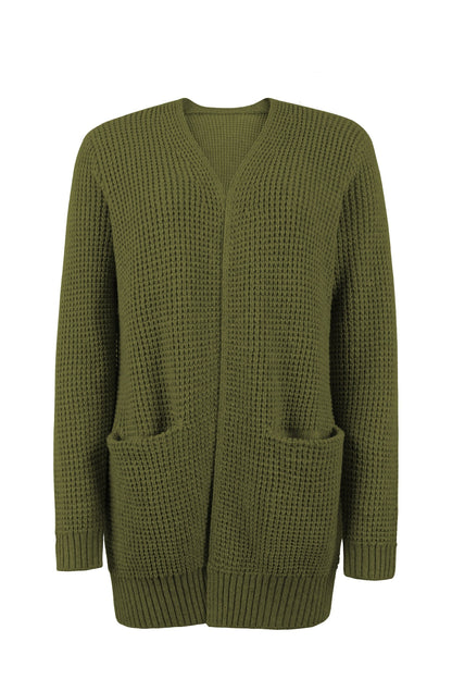 Tatiana - Long Sleeve Knitted Cardigan With Pockets