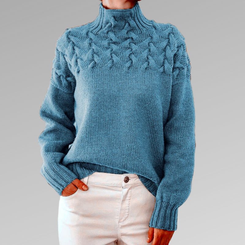 Alice | Gerippter Rollkragenpullover