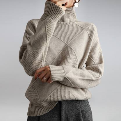 Adelia Cashmere Turtleneck Sweater