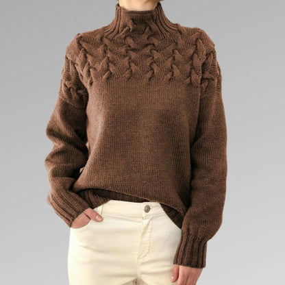 Alice | Gerippter Rollkragenpullover