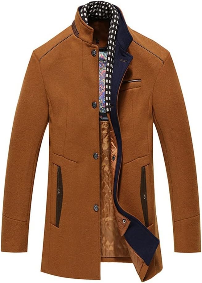 Klassischer Trenchcoat aus Wolle für Herren