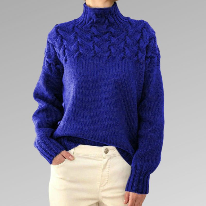 Alice | Gerippter Rollkragenpullover