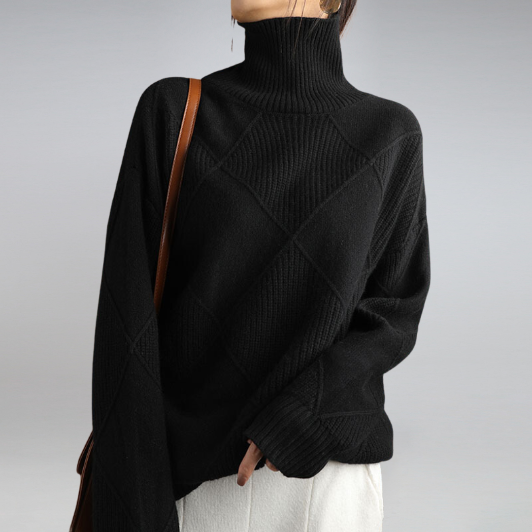 Adelia Cashmere Turtleneck Sweater