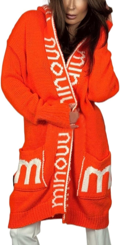 Awoyep Women's Hooded Cardigan