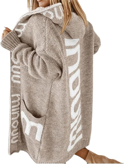 Awoyep Women's Hooded Cardigan