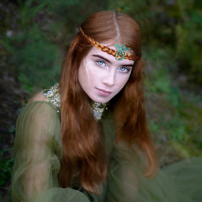 Braided Metal Circlet Crown