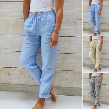 MONICA | Cotton-Linen Pants