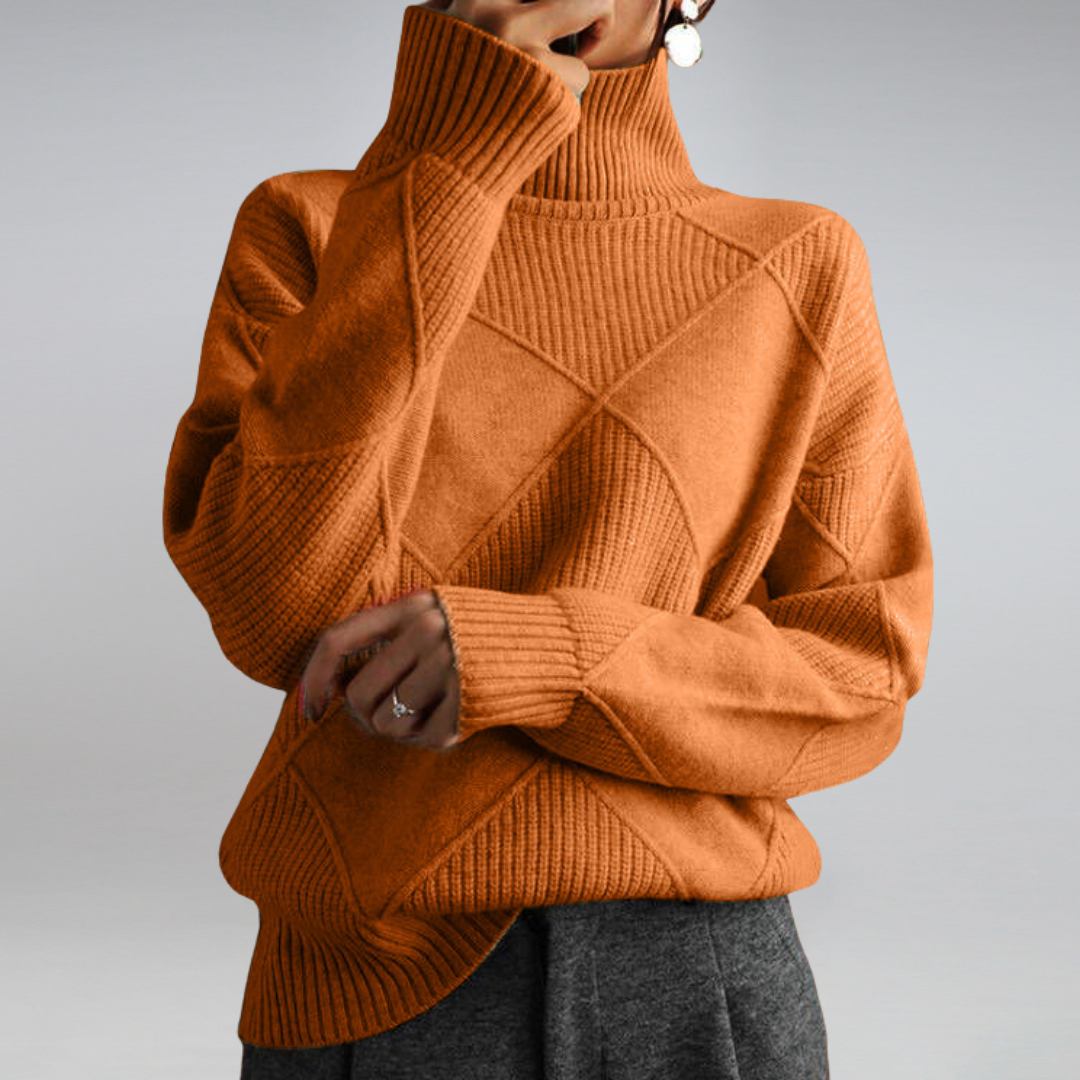 Adelia Cashmere Turtleneck Sweater