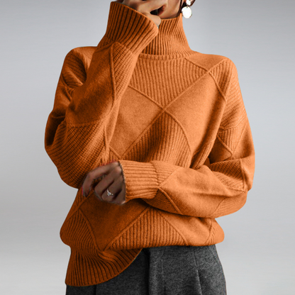 Adelia Cashmere Turtleneck Sweater