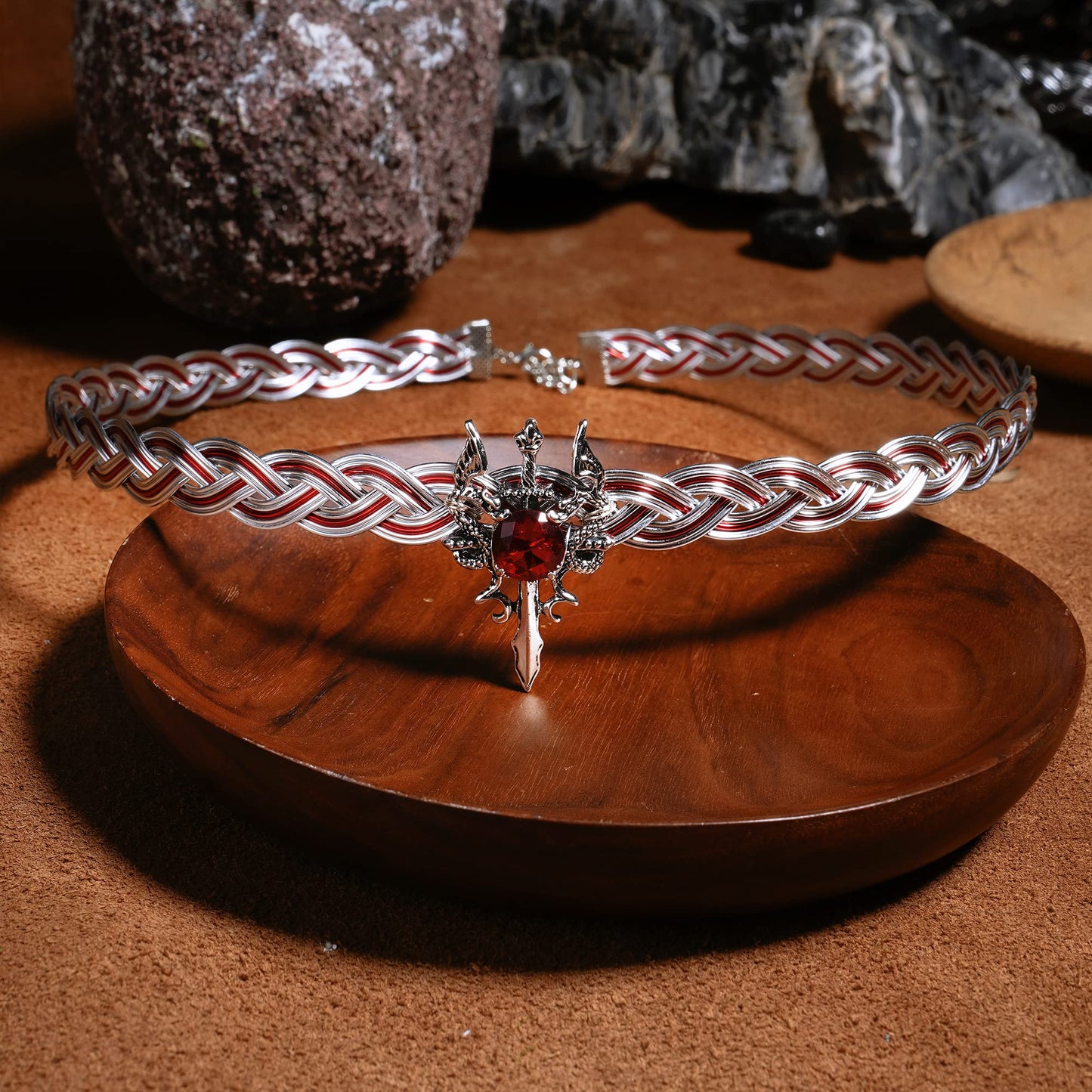 Braided Metal Circlet Crown