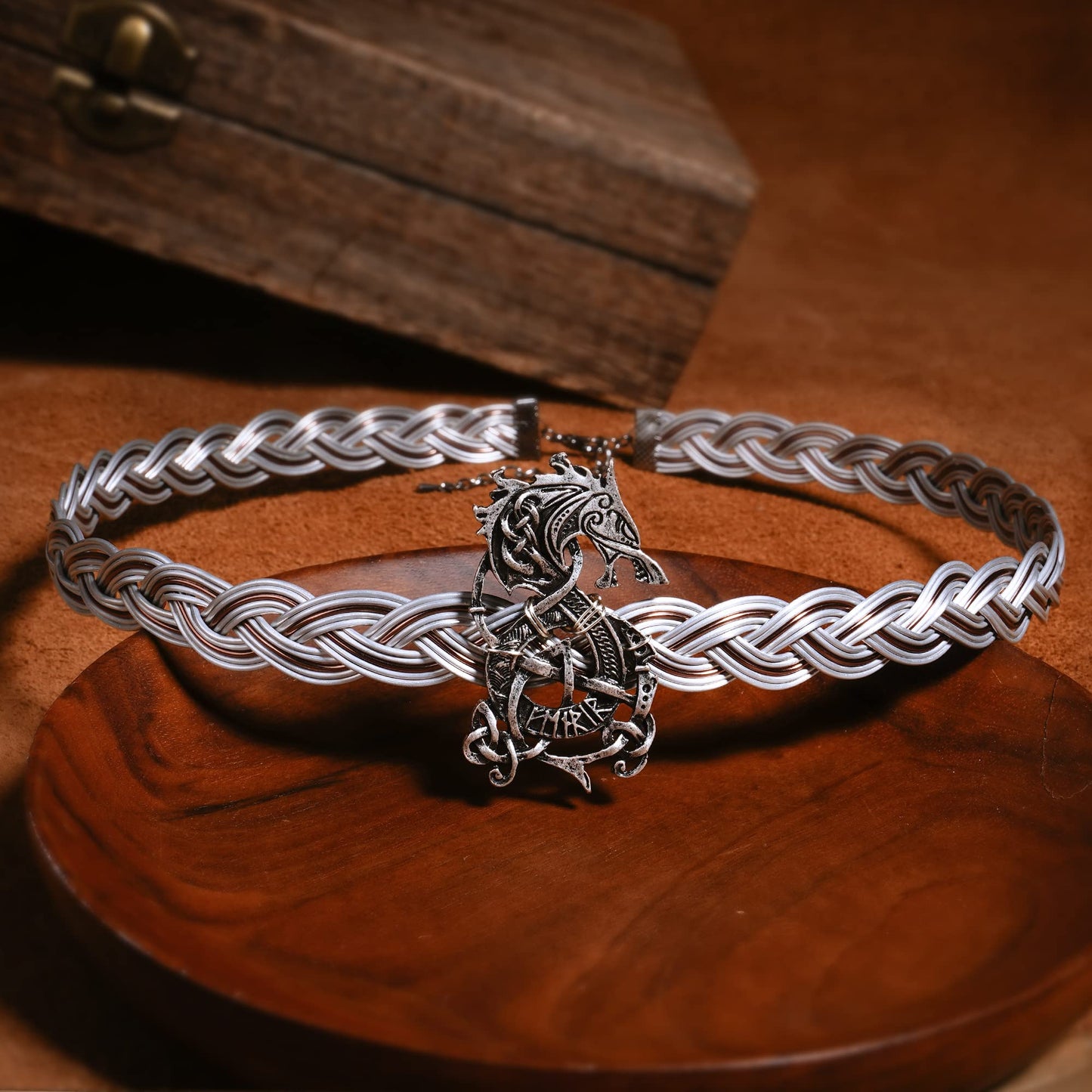 Braided Metal Circlet Crown