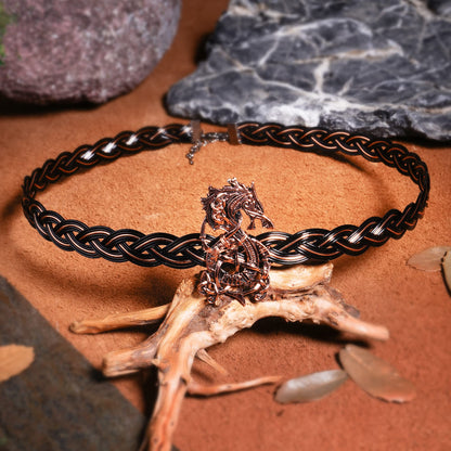 Braided Metal Circlet Crown