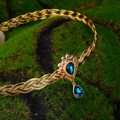 Braided Metal Circlet Crown