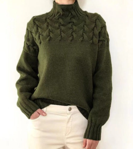 Alice | Gerippter Rollkragenpullover