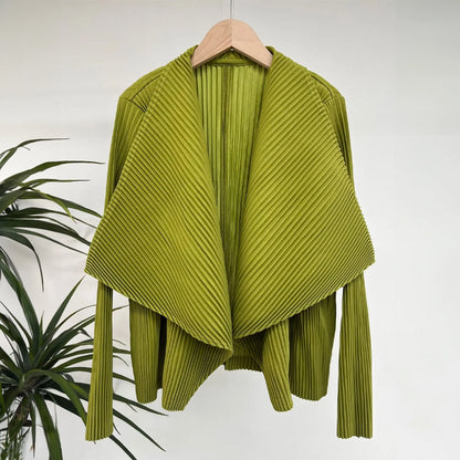 ALORA | CHIC PLEATED CARDIGAN