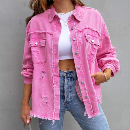 Revive™ Distressed-Jeansjacke