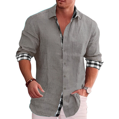 Shirts with checked lining in casual style - DONALD