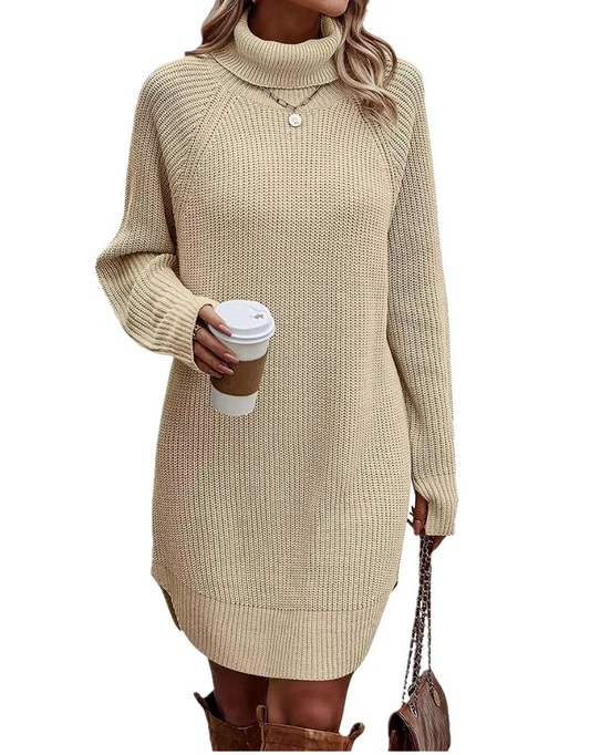 Mari | Elegant knitted col dress