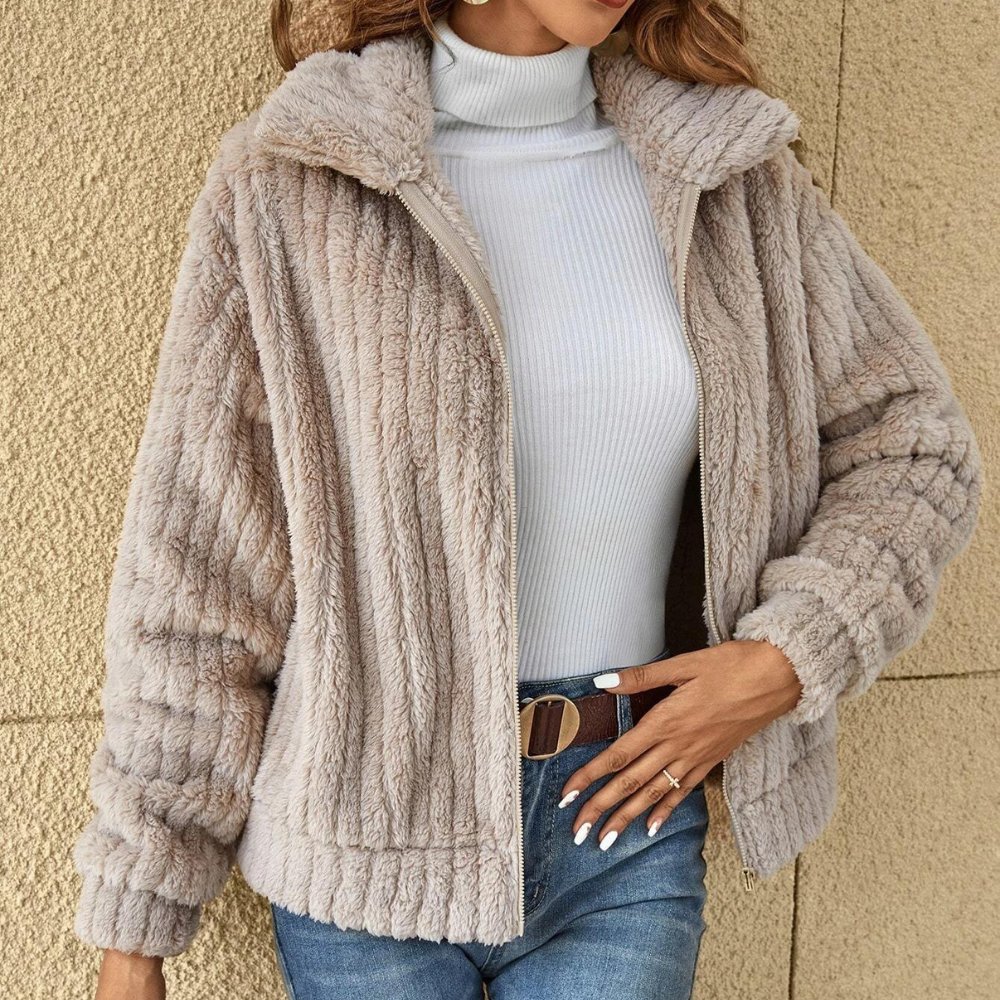 Zoe - Casual Plush Cardigan