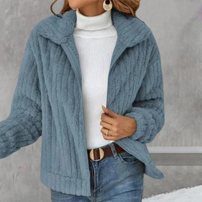 Zoe - Casual Plush Cardigan