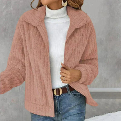 Zoe - Casual Plush Cardigan