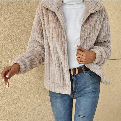 Zoe - Casual Plush Cardigan